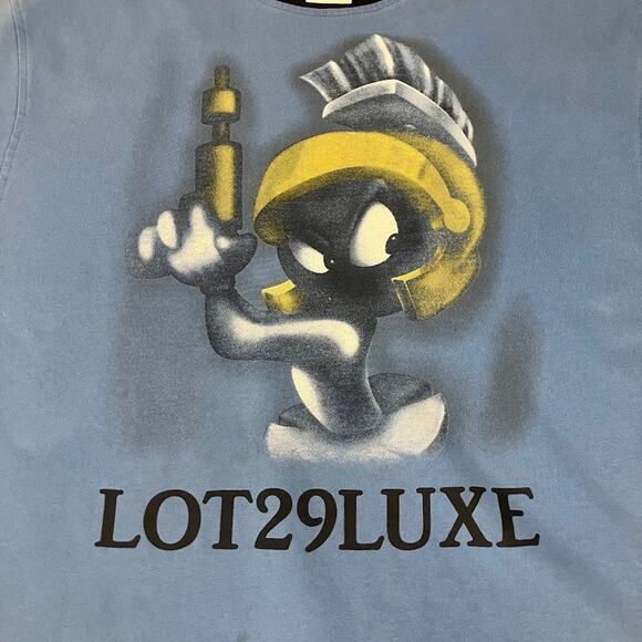 LOT29 Looney Tunes Marvin the Martian Graphic Heavyweight Ringer T-Shirt - XL - Picture 5 of 9